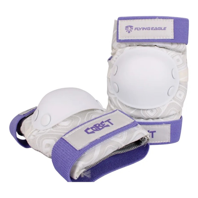 Set De Protecciones Marca Flying Eagle Modelo Cobet Blanco Con
