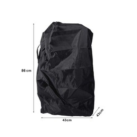 MOVKZACV Car Seat Travel Bag for Airplane Gate Check,Durable Stroller Bag for Airplane,Fold into Portable Pouch,Ideal Gate Check Bag for Air Travel(Black)