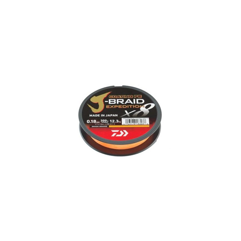 DAIWA J-Braid Expedition X8E 0.06 mm 150 m Smash Orange