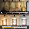 Spotlight Indoor, Wireless Uplighting Indoor with Remote Dimmable, 350° Rotate,