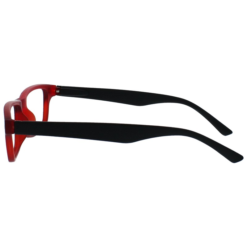 UV Reader Gummiertes Rot Schwarz Kurzsichtig Fernbrille Für Kurzsichtigkeit Herren