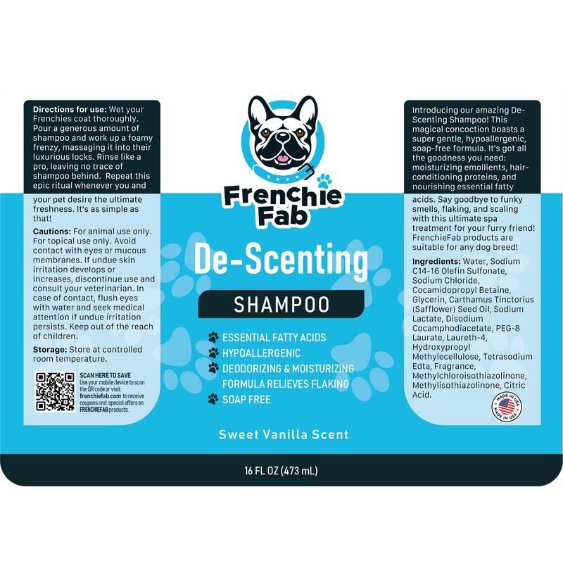 De-Scenting Shampoo - Select Size: 2 oz Travel Size
