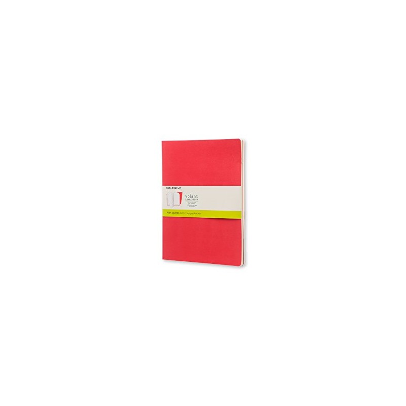 Moleskine Extra Large Volant Geranium Red/Scarlet Red Plain Journal