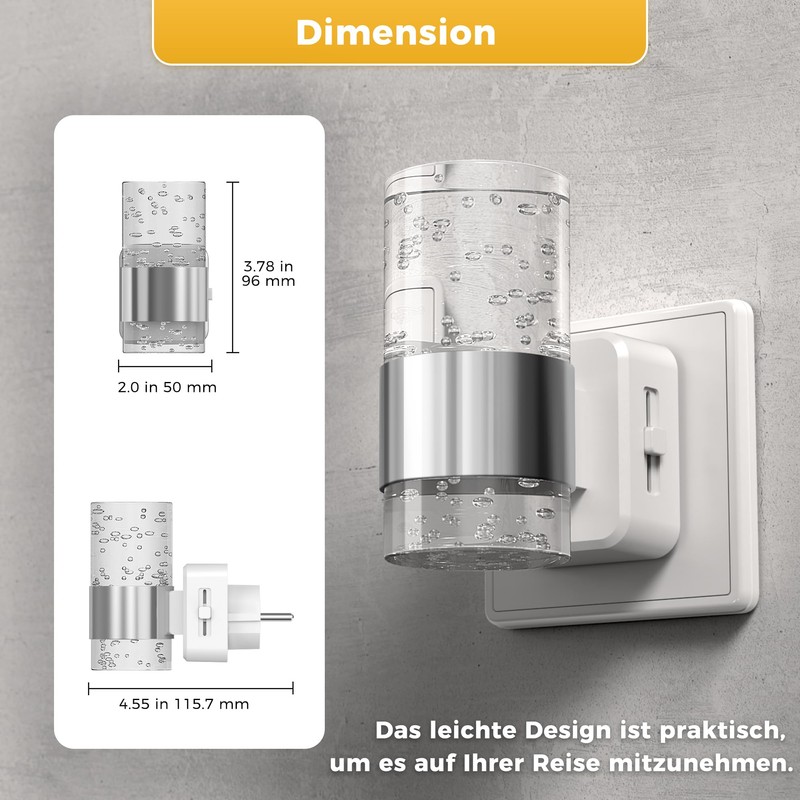 LOHAS-LED Night Light Socket with Twilight Sensor, 3000 K Warm