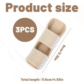 3PCS Trigger Finger Splint,Mallet Finger Splint Adjustable, Finger Splints for Arthritis,Skin Color Finger Support Splint Trigger,Finger Brace For Mallet Broken Knuckle Straightening for All Fingers