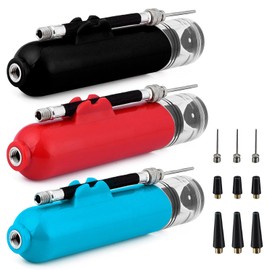 Pack of 3 Dual Action Ball Pump, Ball Pump, with Hose Holder, Sports Ball Pump, Sports Stable Dual Action Ball Pump, for Basketball, Football, Volleyball, Sports Ball and Other Inflatable Balls