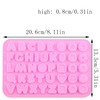 AIBOYA Letter Silicone Candy Molds Alphabet Button Mold For Candy