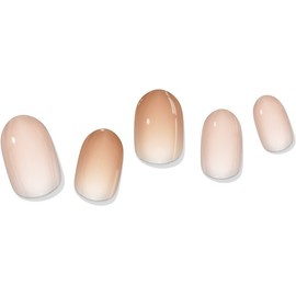 Gel Nail Polish Wraps by Lauren B. : Strips : Long Lasting : chip resitant : UV Free :Contains 18 Wraps 2 prep Pads 1 File 1 Cuticle Pusher (Nude Gradient Gel Nail Wrap)