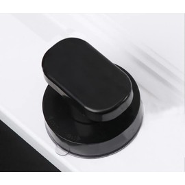 YIDELAI - Suction Cup Door Handle, Glass Door Handle, Refrigerator, Drawer, Bathroom, Suction Cup armrest, Bathtub Shower Handle, Kitchen Drawer Cabinet Handle Suction Cup (Small Black)
