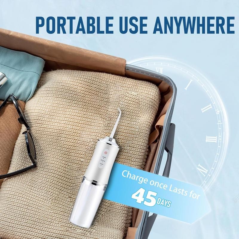 4-Pack Electric Water Flosser with Smart Chip, Portable Oral Irrigator