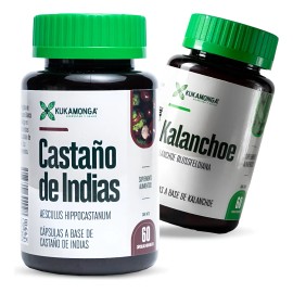 Castao De Indias Kalanchoe 60 Cps Bienestar De Piernas Sin Sabor