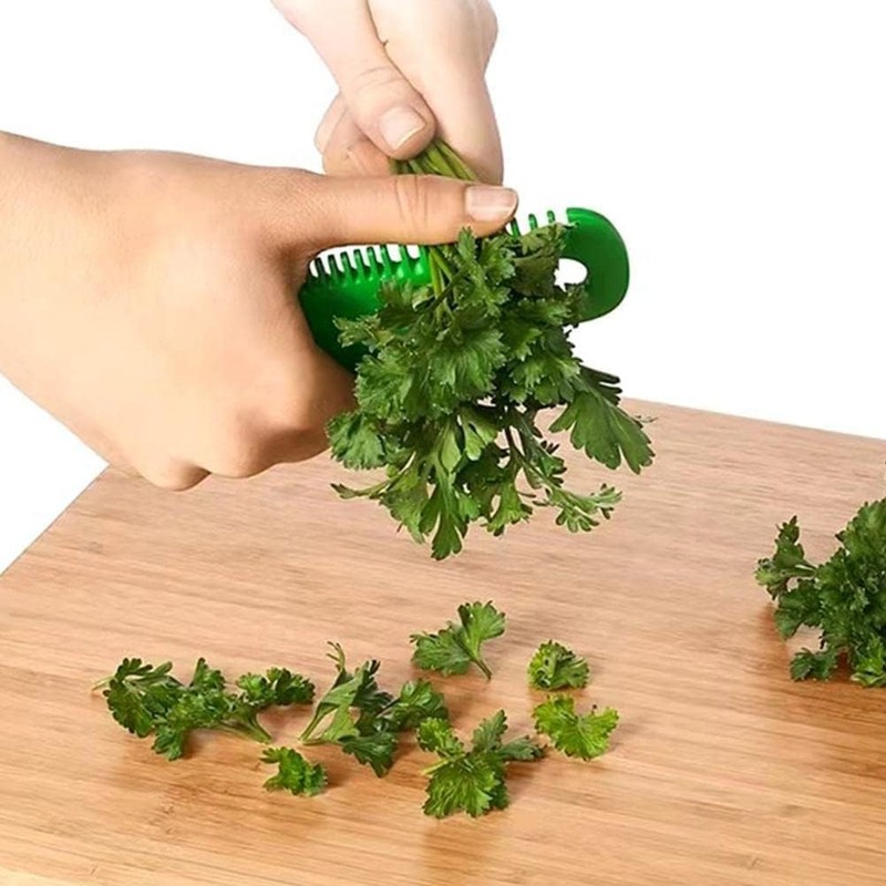 Green Leaf Herb Stripper,Vegetable Herb Eliminator Comb Kitchen Herb Leaf