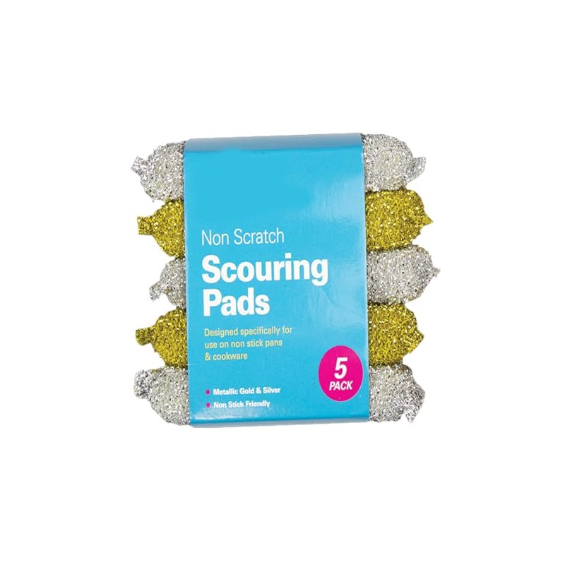 Zale Yardley Sponges Scrubbing Scouring Pad, 5pk Non Scratch Stainless