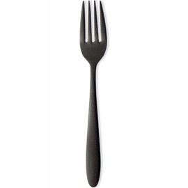 Nagao Tsubamesanjo Sumidama Dinner Fork, 7.1 inches (18.2 cm), 18-0 Stainless Steel, Black Oxidized Color, Made in Japan