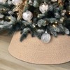Collar para rbol de Navidad, falda tejida para rbol de