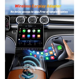 SWITCHFLUX SWITCHFLUX Wireless Carplay Adapter,2024 Upgraded Apple CarPlay Converts Wired to Wireless Adapter for iPhone,No Delay Carplay Dongle for Apple iOS 10 & Android 11 and Above