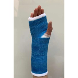 10 Vendas Fibra De Vidrio 10 Cm Ancho/3.6 M Largo Akoplacast Color Azul