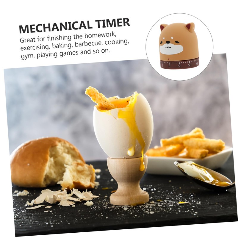 Alipis Cooking Timer Mechanical Countdown for Baking Frying Eggs Numbers