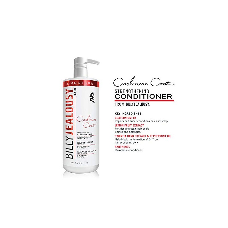 Billy Jealousy Cashmere Coat Hair Strengthening Conditioner, 33.8 fl. oz.