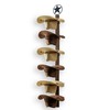 P-ALADIN Cowboy Hat Holder, Cowboy Hat Rack for Wall, 6-Piece