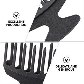 WOONEKY Oil Hair Styling Comb Lightweight Texture Comb Scalp Massage Hairdressing Tool for Men