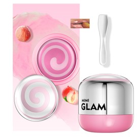 BEUKING Moisturizing Lip Mask, Fruit Colored Lip Balm with Vitamin E, Long Lasting Hydration Smooth Remove Lip Fine Lines Enhance Lip Elasticity Lip Tint For Lip Care (0.4 OZ, #06 Peach Serenade)