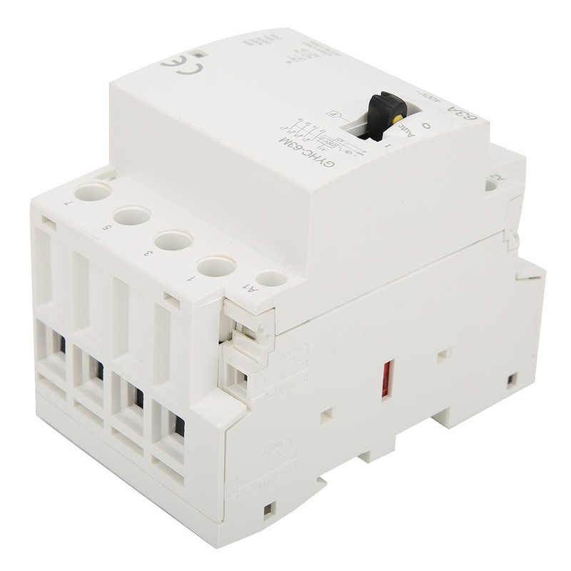 4P 63A 50Hz DIN Rail Household AC Contactor with Manual