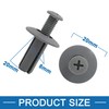 A ABSOPRO 8mm Hole Rivets Push Clips for Car Fender