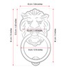 Anatolica Lions Head Door Knocker,7.1 inches,Solid Brass,Regency Period(Black Oxide)