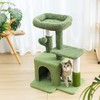 Pesofer Cat Tree, Small Cat Condo with Sisal Scratching Post