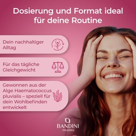 Bandini® Astaxanthin 90 Capsules 8 mg (320 mg Haematococcus Pluvialis Algae