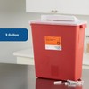 McKesson Sharps Container, Stackable, Locking Lid, Red, 3 gal, 12