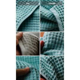 Imabari Towel Waffle & Gauze Reversible Face Towel Khaki