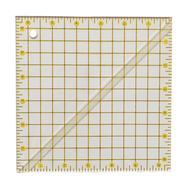 Honeysew Half Square Acrylic Triangle Ruler Quilting Ruler with Grid