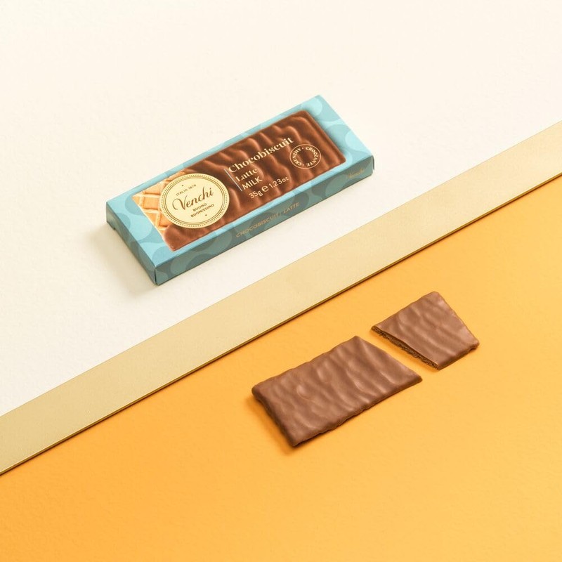 Venchi - ChocoBiscuit Snack - Milk Chocolate - Coated Double