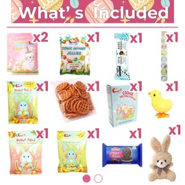 Easter Care Package Blue Box (52 Count) Filled with Candy Chocolates Snacks Cookies and More Easter Gifts for Family, Friends, College