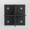 6x6 Concealed Post Base, 5/16" Thick Heavy-Duty Concealed Cross-Shape Wood