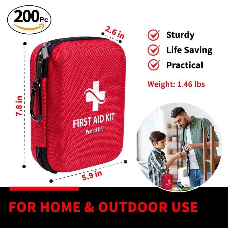 Protect Life Survival First Aid Kit for Home/Business, Camping Survival