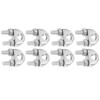 8pcs 3/8 Inch M10 Stainless Steel Wire Rope Cable Clip
