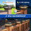 APONUO Solar Post Cap Lights 12 Pack - 4x4 5x5