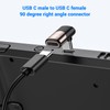 MOGOOD USB C 90 Degree Adapter, USB C Extender Right