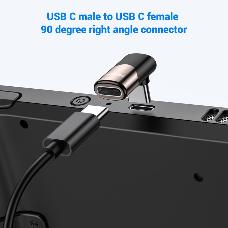 MOGOOD USB C 90 Degree Adapter, USB C Extender Right