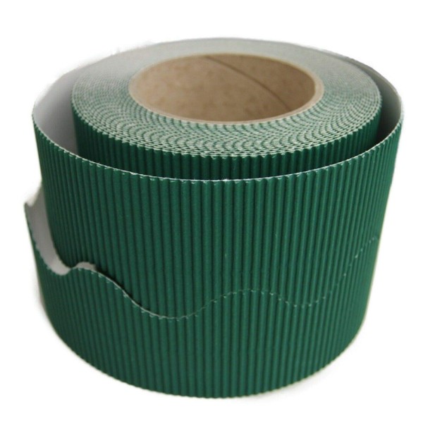 Border Rolls - Scalloped Corrugated Card - Emerald Green
