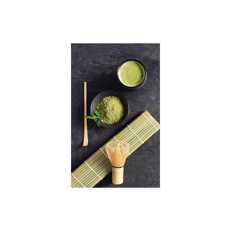 IBILI Matcha Set of 3 Bamboo Chashaku Measuring Spoons, Chasen