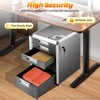 IOENC Lockable Document Storage Box, 5-Drawer File Organizer, Office Storage