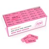 Pink Erasers, Shuttle Art 200 Pack Pink Erasers Bulk for