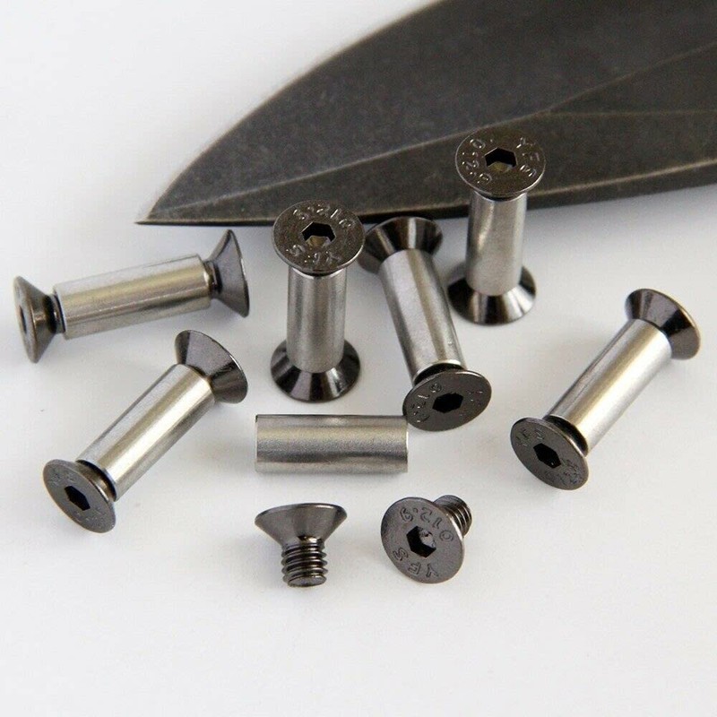 10pcs Knife Handle Bolt Rivets Screw Fastener Nut DIY Material