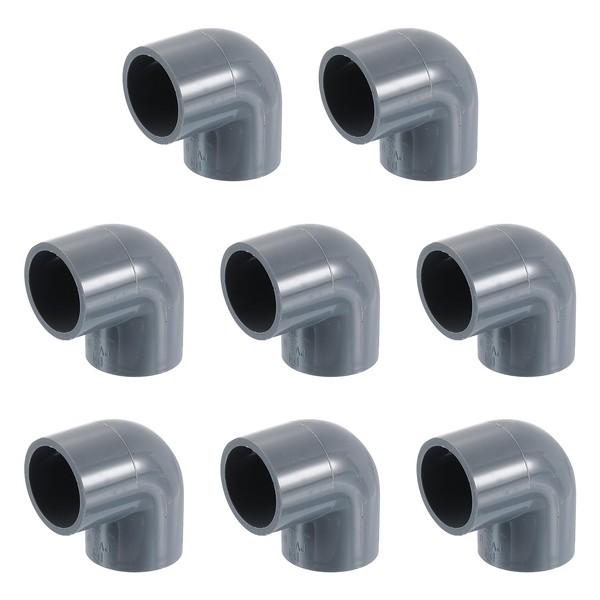 uxcell 3/4" 90 Degree Elbow, 4Pcs PVC Pipe Fittings 2-Way