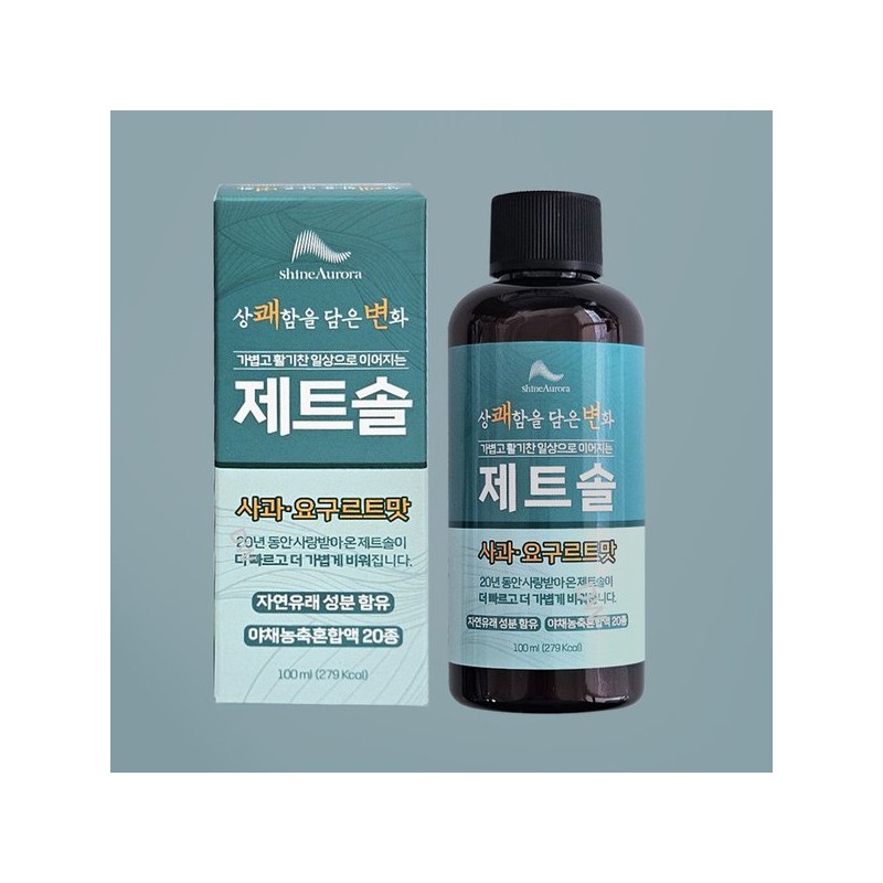 샤인오로라 제트솔 사과 요구르트맛 100ml 2개 Shine Aurora Jet Sole
