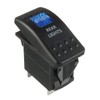 HUAREW 12V 20A Rocker Switch Panel Blue LED Light, Waterproof